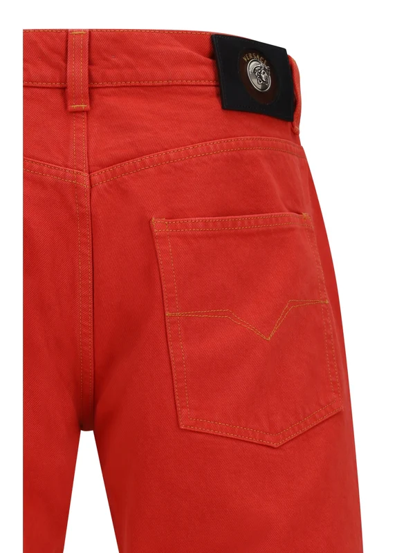 Versace Red Trousers - Image 3