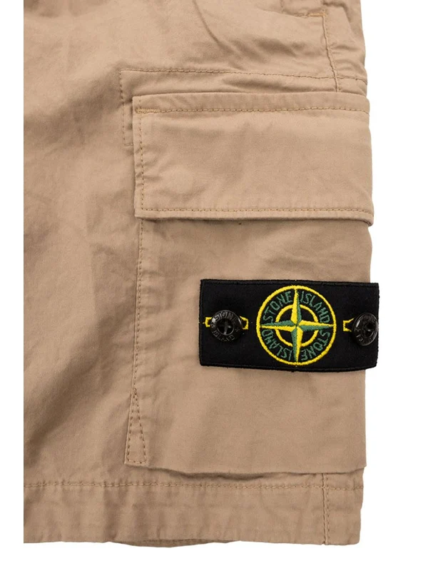 Stone Island Beige Shorts - Image 3