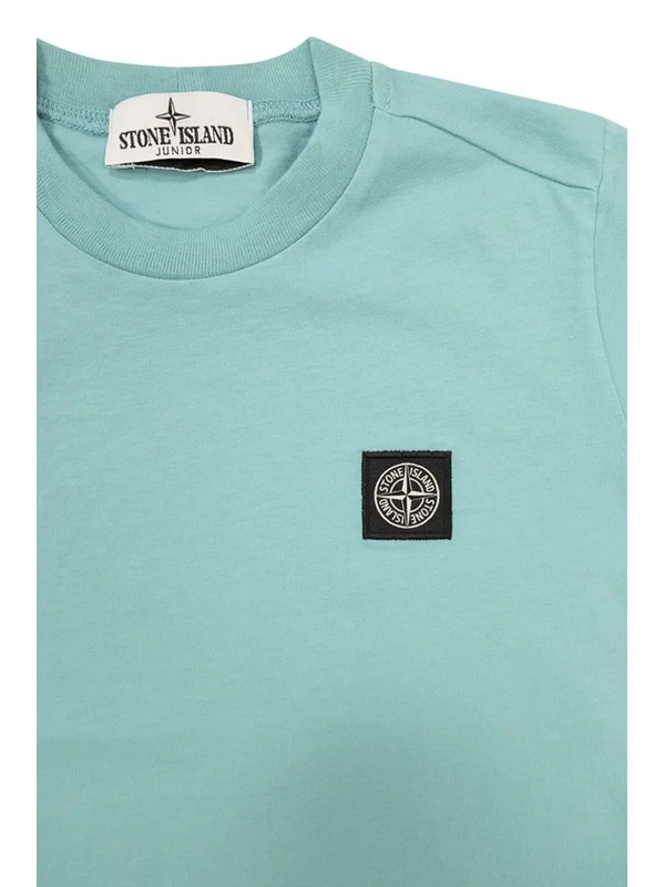 Stone Island Green Blue Half Sleeve - Image 2
