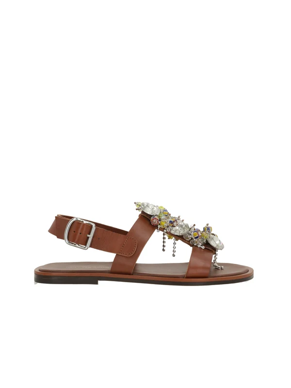 Dries Van Noten Brown Sandals - Image 3
