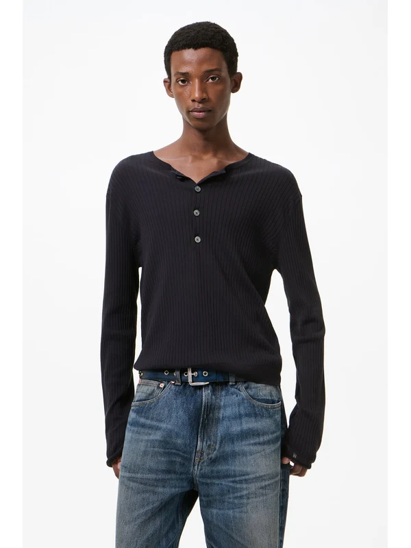 Fine Henley Top - Image 2