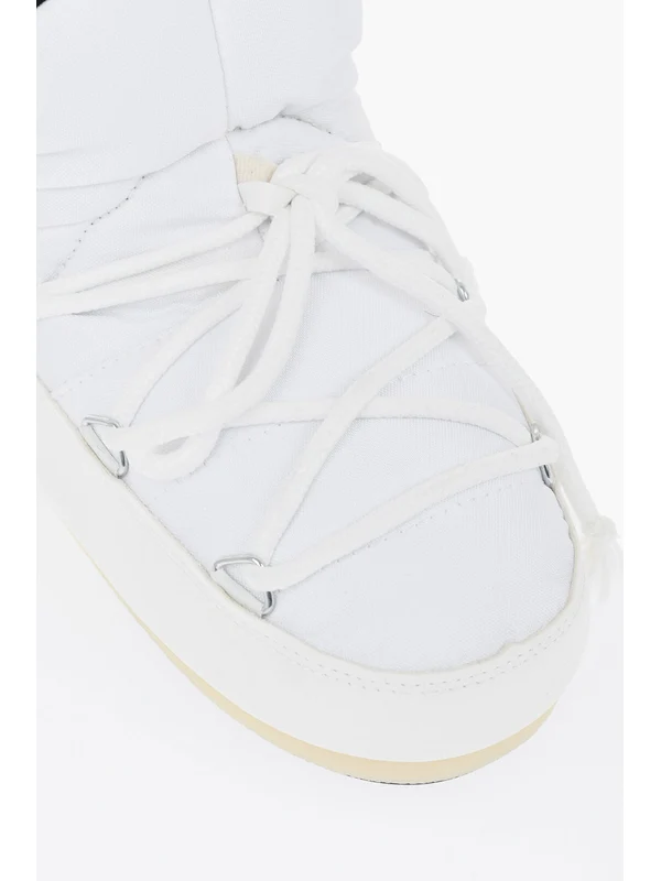 Moon Boot White Lace-Up Boots - Image 5