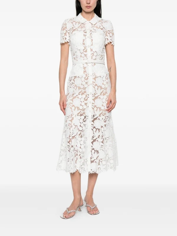 Self-Portrait White Long Dress - Image 2