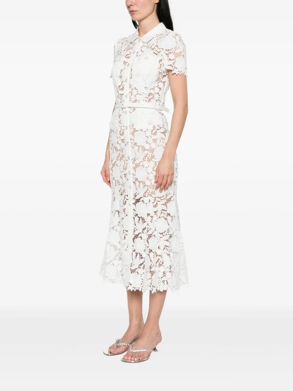 Self-Portrait White Long Dress - Image 3