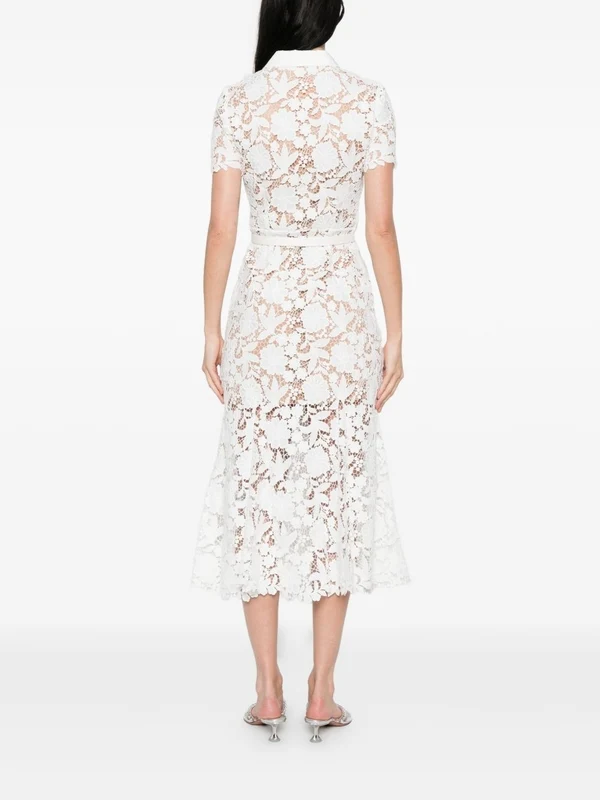 Self-Portrait White Long Dress - Image 4