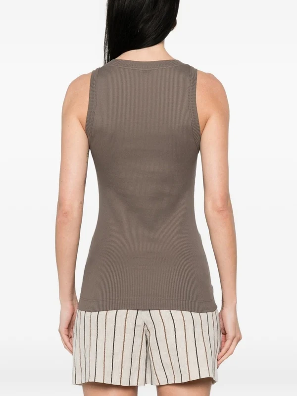 Brunello Cucinelli Beige Sleeveless - Image 3