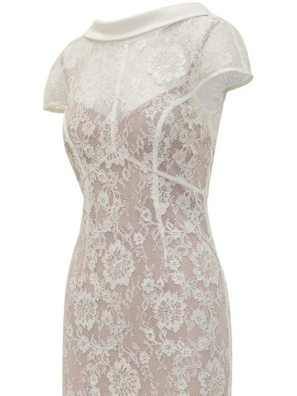 Self-Portrait White Long Dress - Image 4