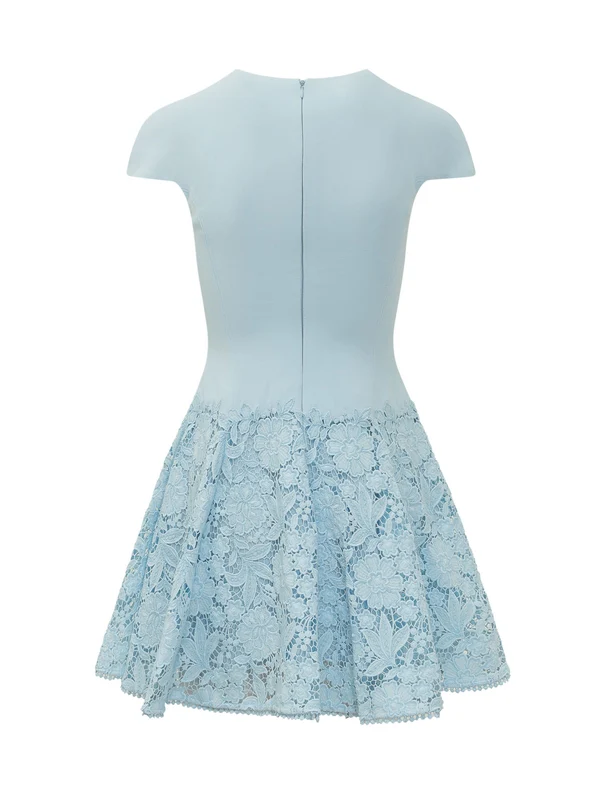 Flower Lace Lace Mini Dress - Image 2