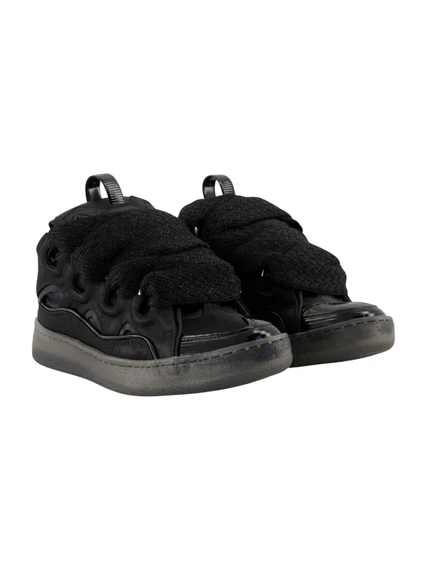 Lanvin Black Low Top Sneakers - Image 2