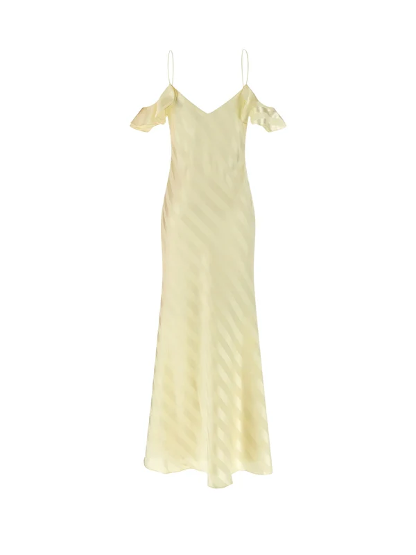 Self-Portrait Yellow Long Dress - Image 2