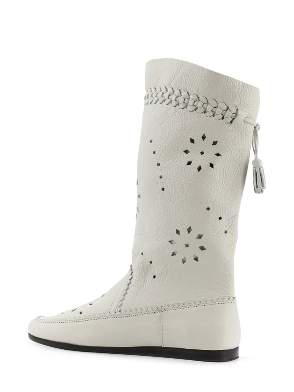 Isabel Marant White Middle Boots - Image 3