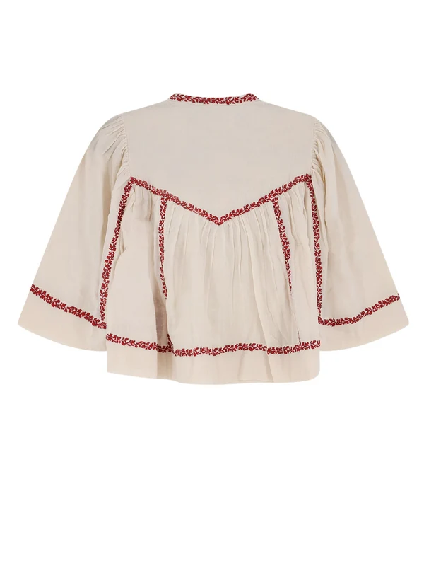 Isabel Marant Etoile Red Ivory Shirts & Blouses - Image 2