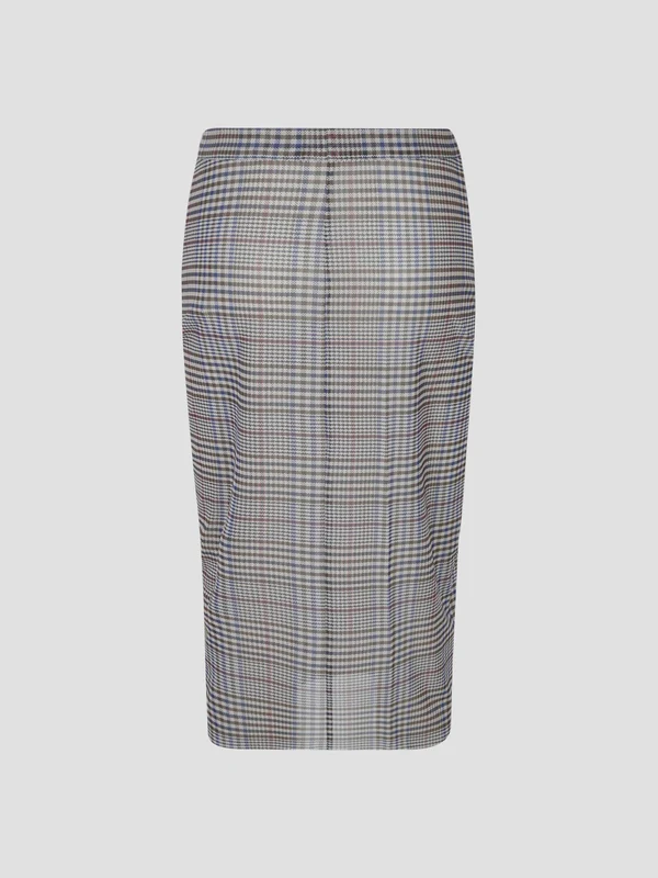 The Frankie Shop Beige Checked Skirts - Image 2