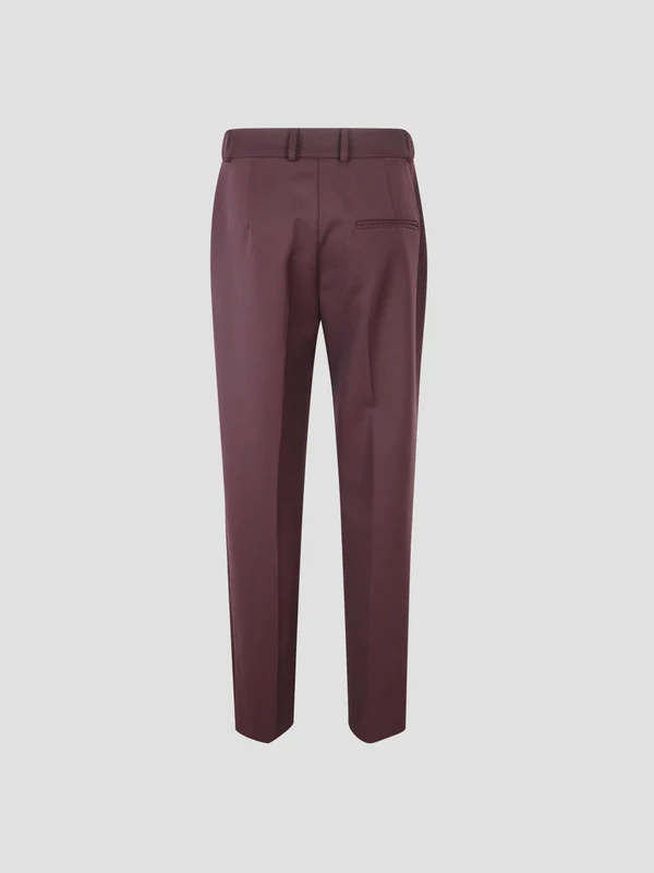 The Frankie Shop Burgundy Trousers - Image 2