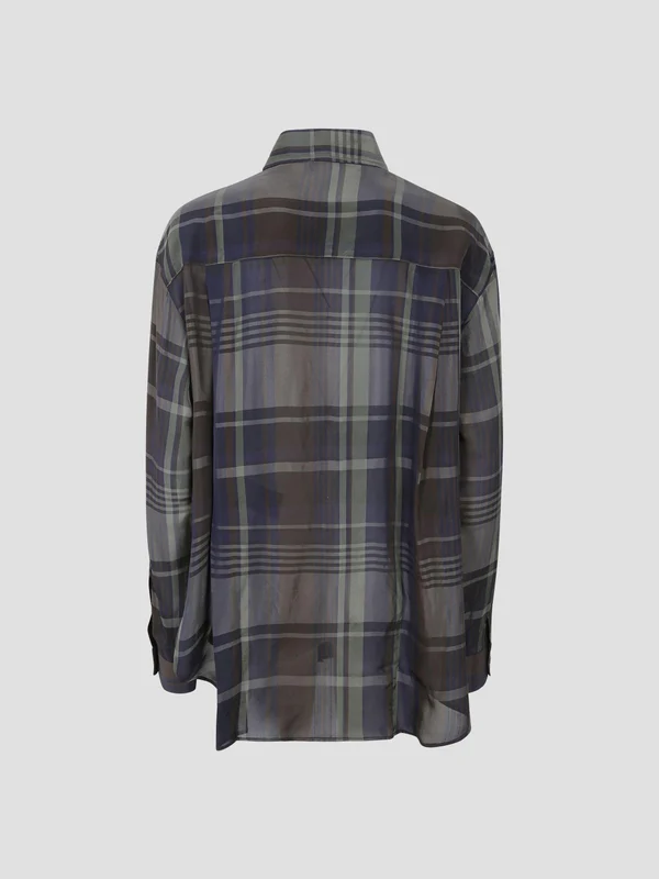 The Frankie Shop Navy Checked Shirts & Blouses - Image 2