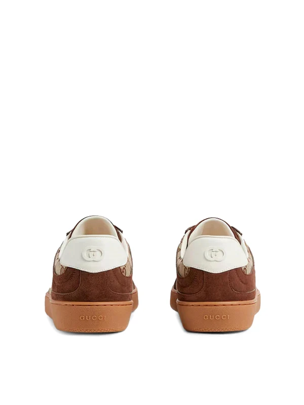 Gucci Brown Low Top Sneakers - Image 3