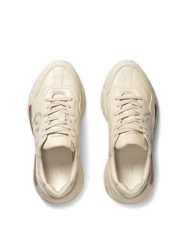 Gucci Ivory Low Top Sneakers - Image 2