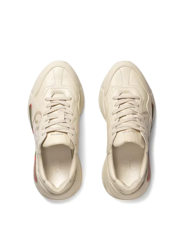 Gucci Ivory Low Top Sneakers - Image 4
