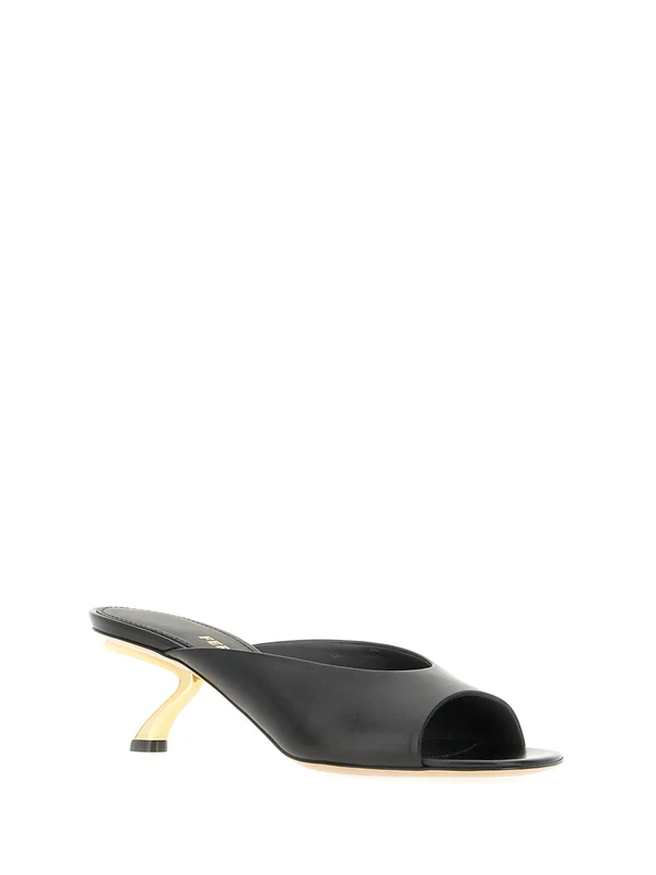 Ferragamo Black Sandal Heels - Image 2