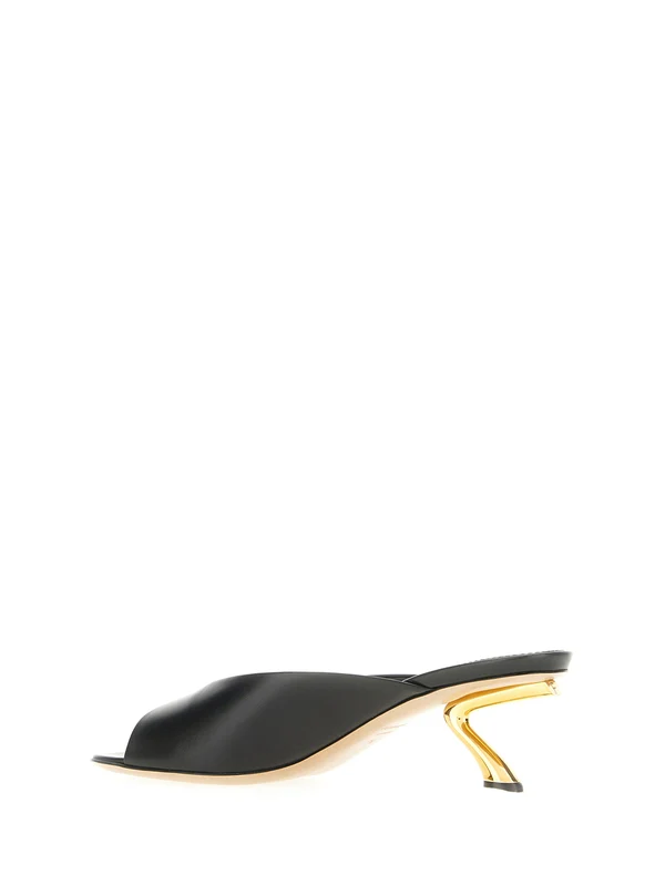 Ferragamo Black Sandal Heels - Image 3