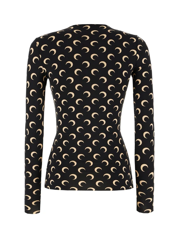 Marine Serre Black Long Sleeve - Image 2