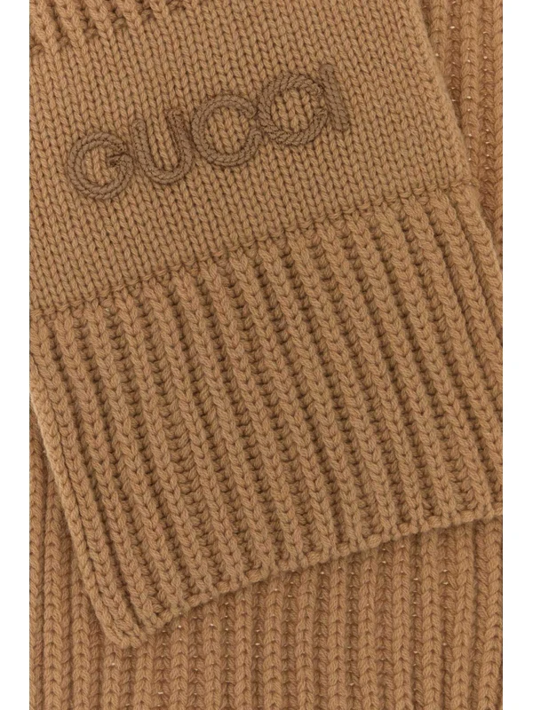 Gucci Brown Wool Mufflers - Image 2