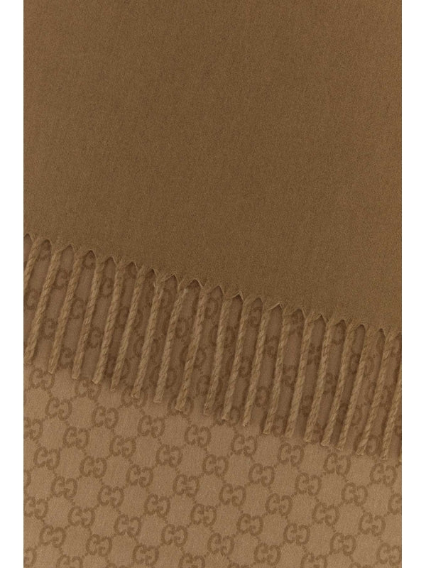 Gucci Beige Wool Mufflers - Image 2