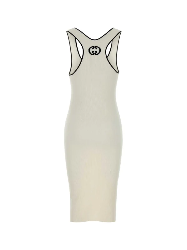 Gucci White Midi Dress - Image 2