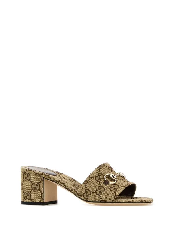 Gucci Beige Sandal Heels - Image 2