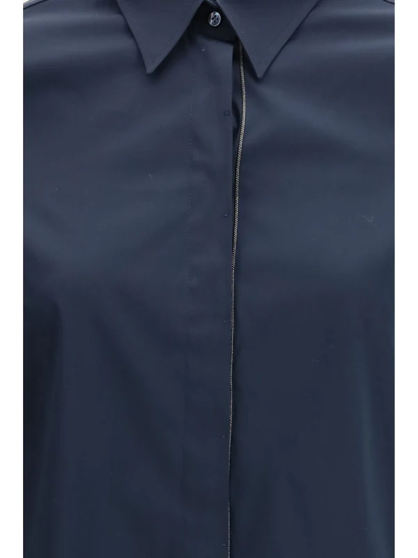 Brunello Cucinelli Navy Shirts & Blouses - Image 3