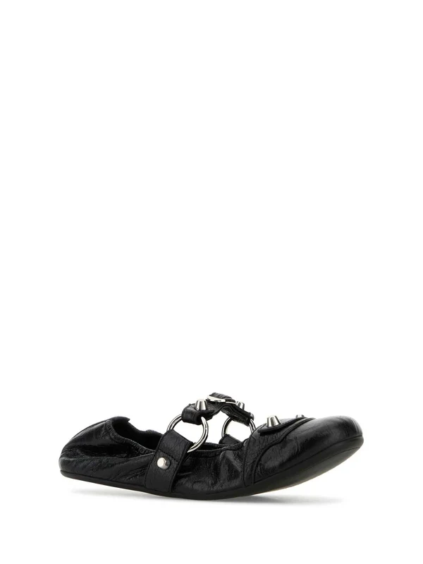 City Leather Ballerina Flat Shoes - Image 2
