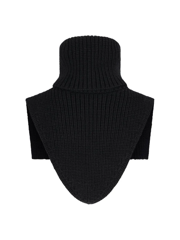 Moncler Black Wool Mufflers - Image 2