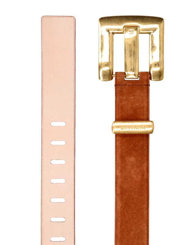 Balmain Brown Leather Belts - Image 2