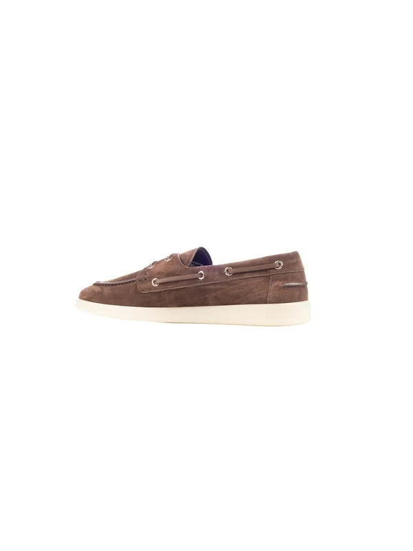 Prada Brown Boat Shoes - Image 3