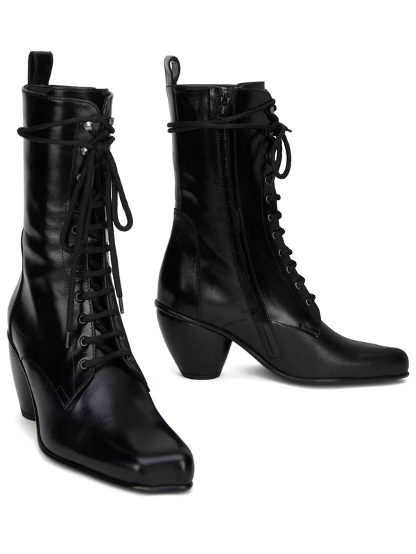 Vivienne Westwood Black Lace-Up Boots - Image 3