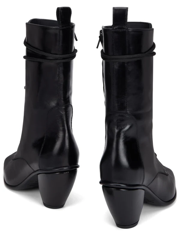 Vivienne Westwood Black Lace-Up Boots - Image 4