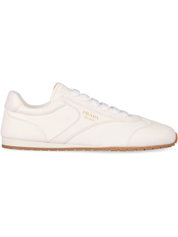 Prada White Low Top Sneakers - Image 2