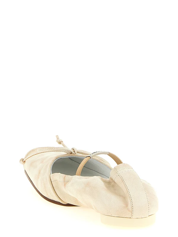 Mm6 Maison Margiela Beige Flat Shoes - Image 3