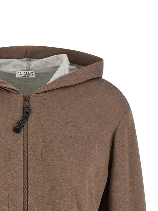 Brunello Cucinelli Brown Hoodies - Image 3