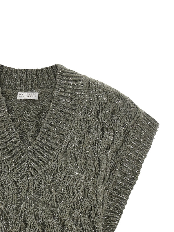 Brunello Cucinelli Green Knitted - Image 3