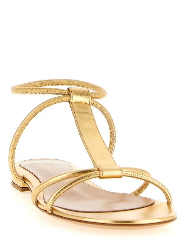 Gianvito Rossi Gold Sandals - Image 2