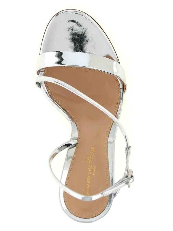 Gianvito Rossi Silver Sandal Heels - Image 4