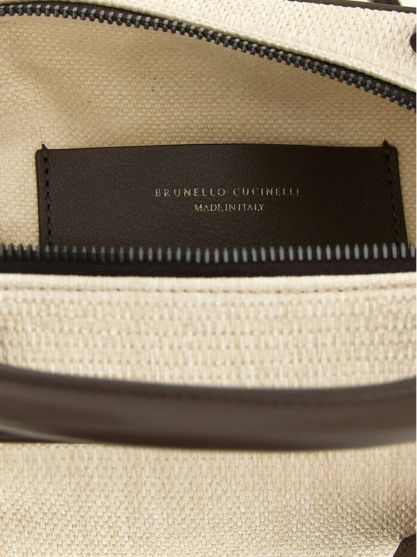 Brunello Cucinelli Beige Tote Bags - Image 4