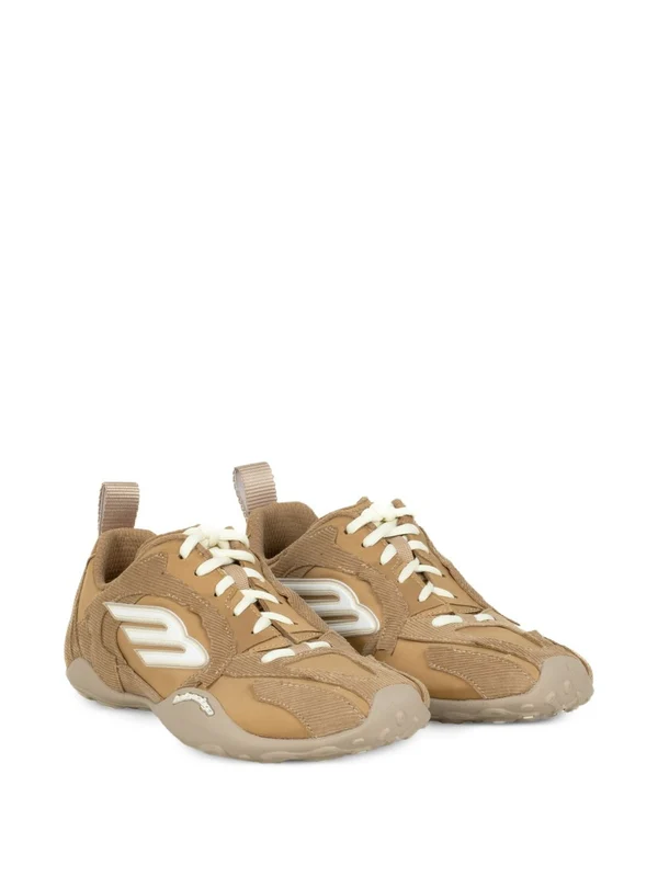 Balenciaga Beige Low Top Sneakers - Image 2