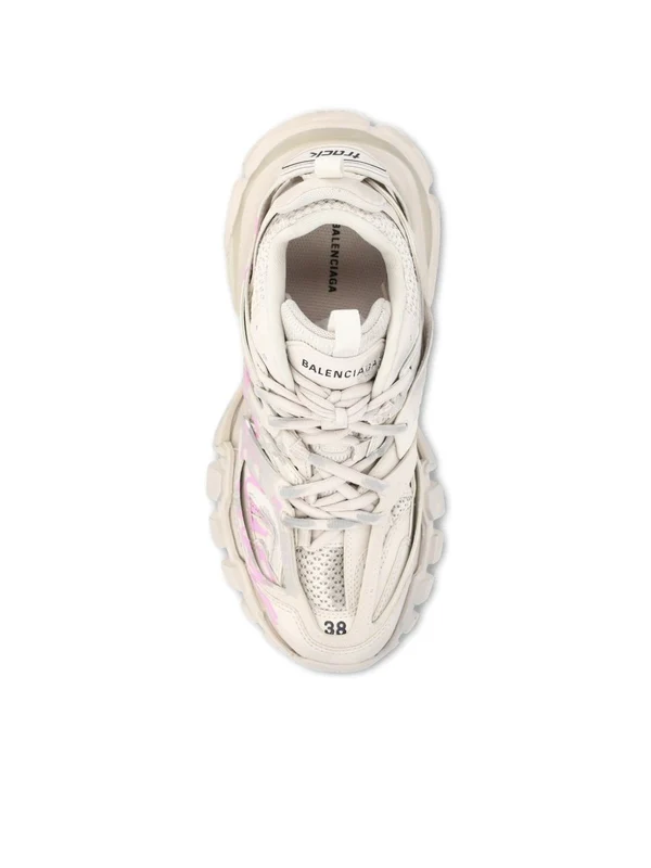 Balenciaga Beige Pink Low Top Sneakers - Image 2
