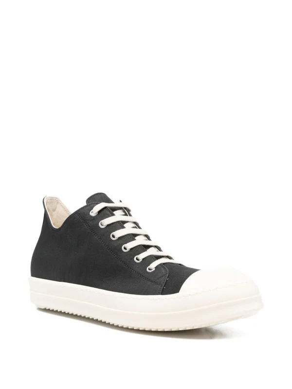 Rick Owens Drkshdw Black Low Top Sneakers - Image 3