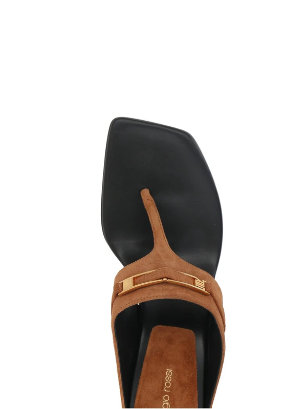 Sergio Rossi Brown Sandal Heels - Image 4
