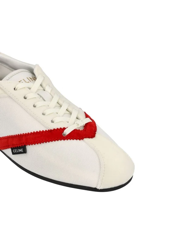 Celine Ivory Low Top Sneakers - Image 4