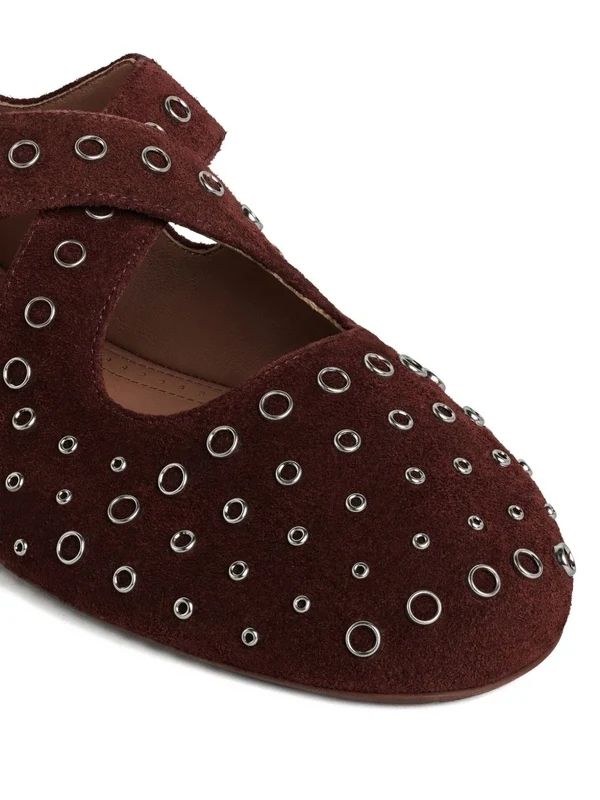 Alaia Brown Flat Shoes - Image 3