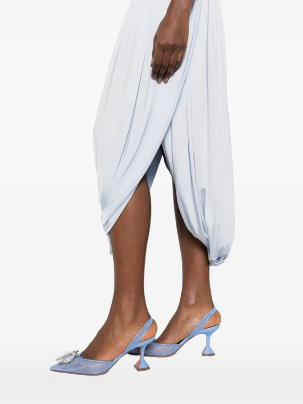 Self-Portrait Blue Long Dress - Image 5